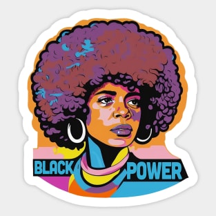 Angela Davis - Black Power Sticker